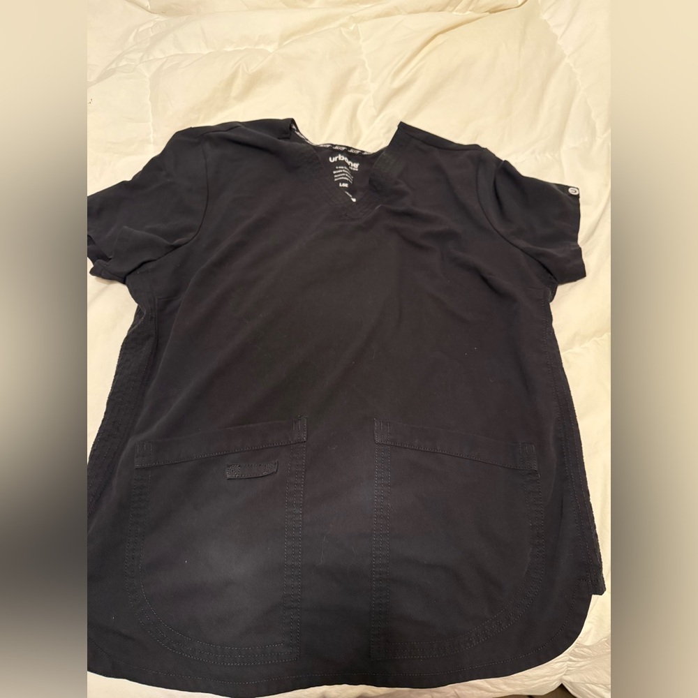 Urbane Black scrub Top women’s